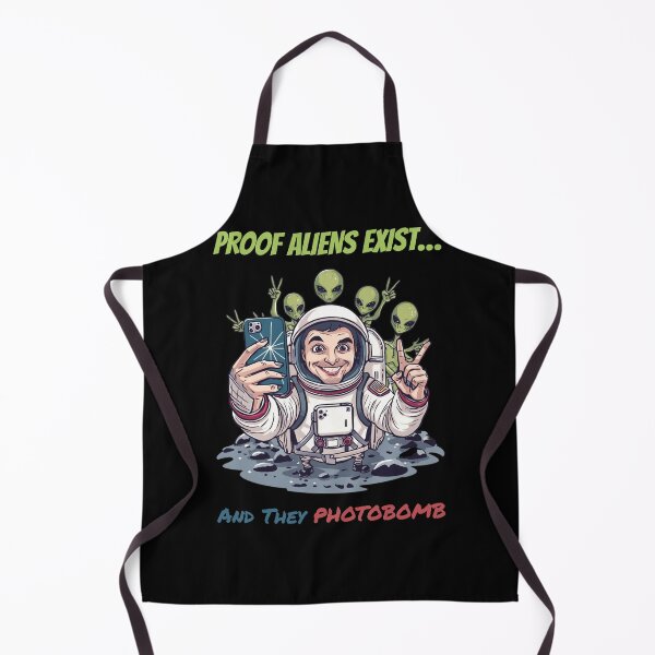 Item preview, Alien Photobomb – Funny Astronaut Selfie with Aliens designed and sold by TR-Artistry.