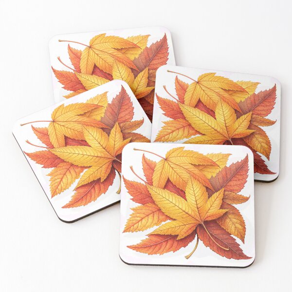 Item preview, An ethereal design of whimsical and autumnal leaves designed and sold by Merrylands Artshop.