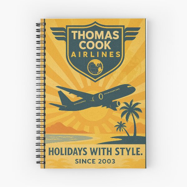 Artikelvorschau, Thomas Cook Airlines Vintage Poster Urlaub mit Stil entworfen und verkauft von Skyframe Aviation.