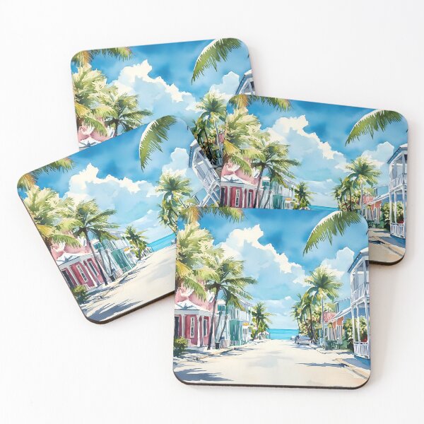 Item preview, Key West Palm Lined Avenue designed and sold by daila70.