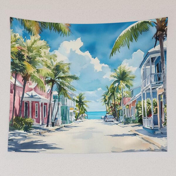 Item preview, Key West Palm Lined Avenue designed and sold by daila70.