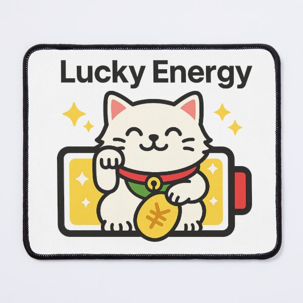 Item preview, Lucky Cat Energy Battery designed and sold by Siamcatshop.