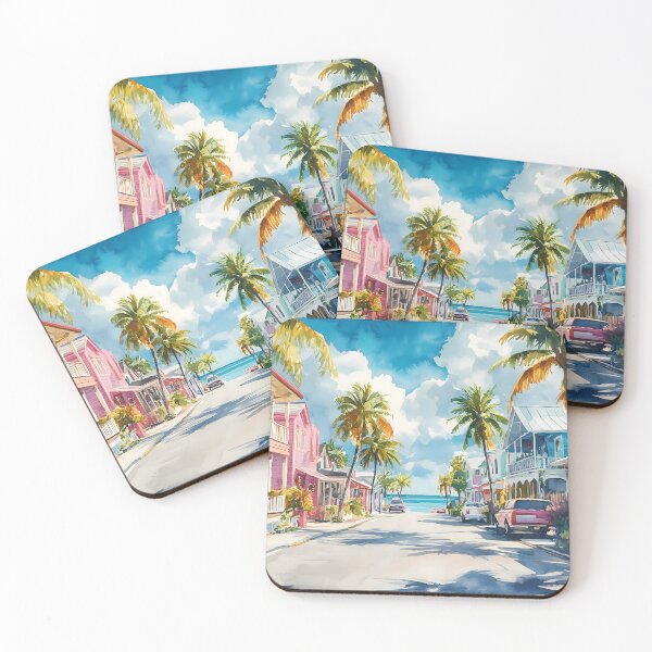 Item preview, Key West Sunset Streetview designed and sold by daila70.