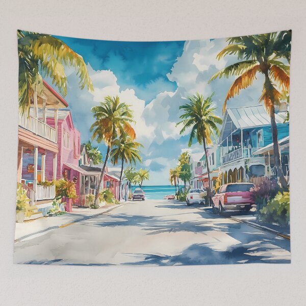 Item preview, Key West Sunset Streetview designed and sold by daila70.