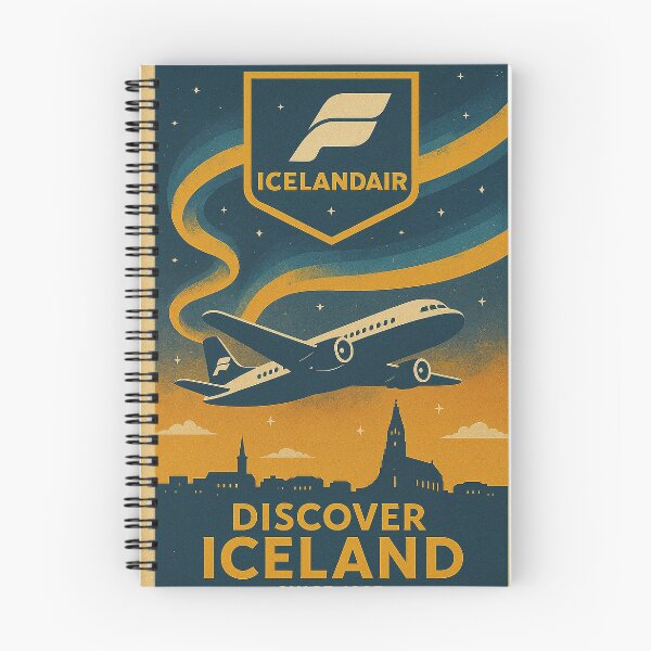 Item preview, Icelandair Vintage Poster Discover Iceland designed and sold by Skyframe Aviation.