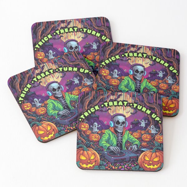 Item preview, ?? Trick, Treat & Turn Up: Skeleton DJ Halloween Party Vibes ?? designed and sold by Rebel Fusion.