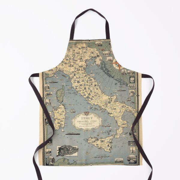 Item preview, Mapa antiguo de Italia y la Ciudad del Vaticano designed and sold by PetsArt.