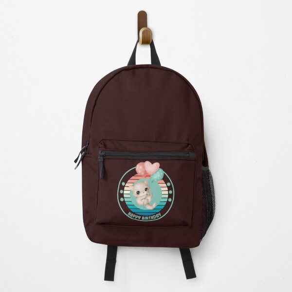 Item preview, Cute Birthday Cat with Balloons – Happy Birthday Gift designed and sold by  Catpuccino.