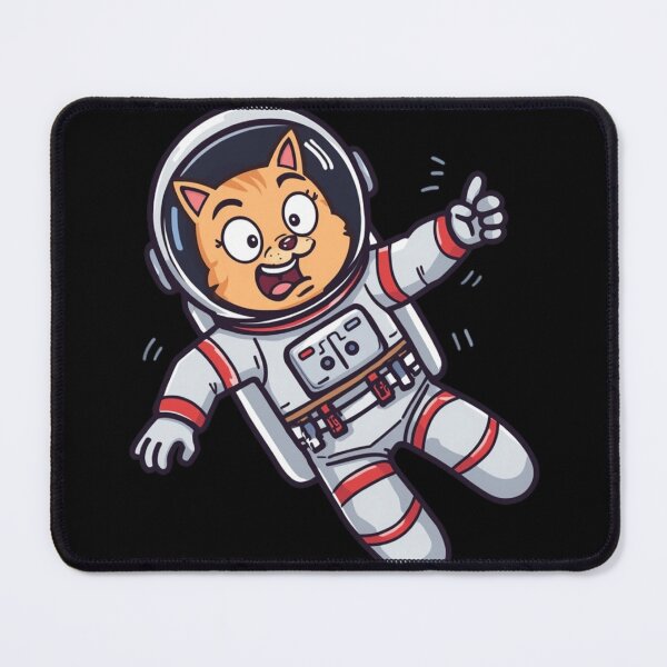 Item preview, Lost in Space Cat – Funny Astronaut Kitty Send Treats designed and sold by TR-Artistry.
