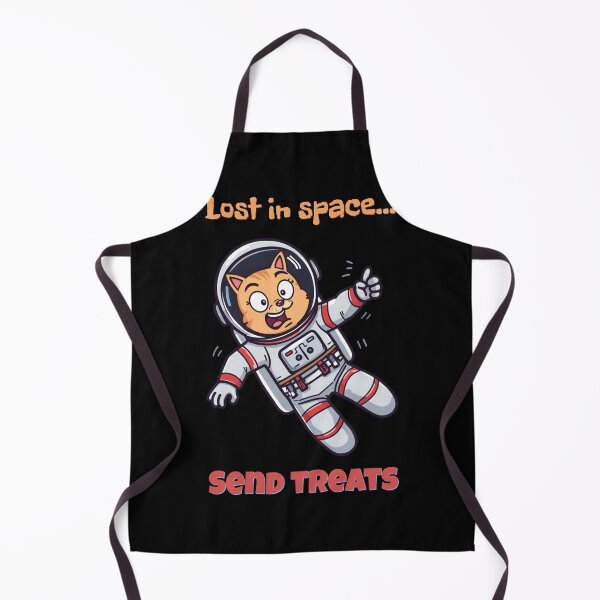 Item preview, Lost in Space Cat – Funny Astronaut Kitty Send Treats designed and sold by TR-Artistry.