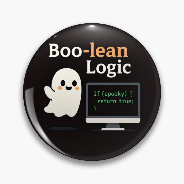 Artikelvorschau, Boolean Logic – Lustiges geekiges Ghost Coding Design entworfen und verkauft von FrameFlow.