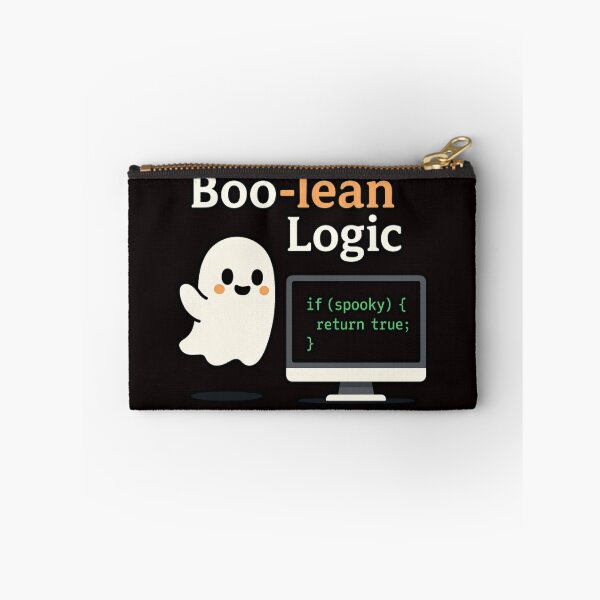 Item preview, Boo-lean Logic – Funny Geeky Ghost Coding Design designed and sold by FrameFlow.