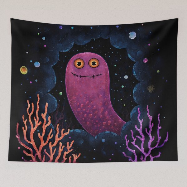 Item preview, Cosmic Coral Friend designed and sold by Whimsical Hug.