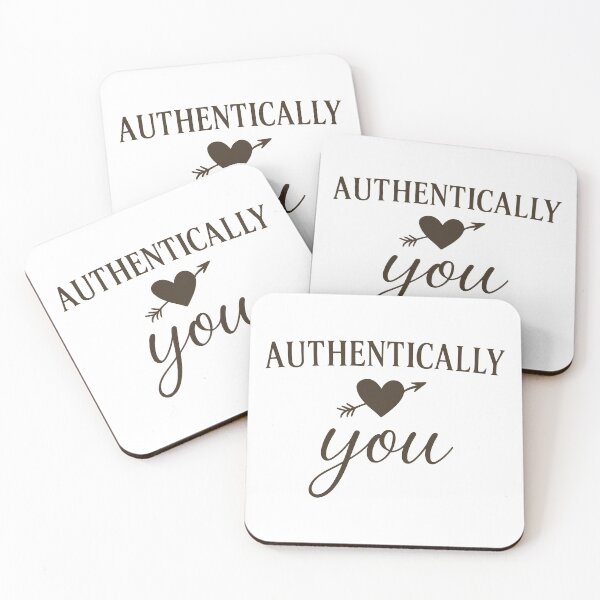 Item preview, Authentically You – Minimalist Self Love and Confidence Quote Design designed and sold by inkoutninja.