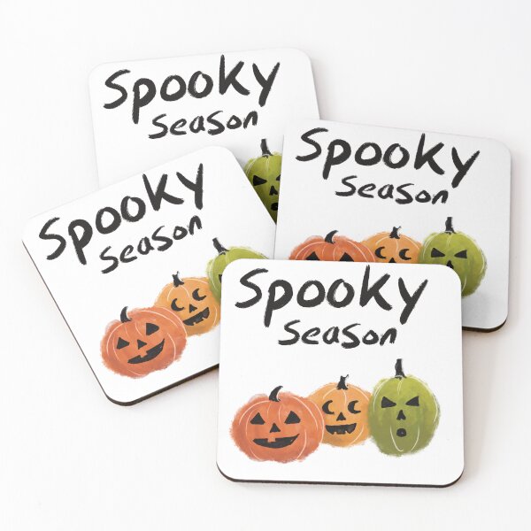 Item preview, Spooky season pumpkins Halloween fall card  designed and sold by Rachiearts.