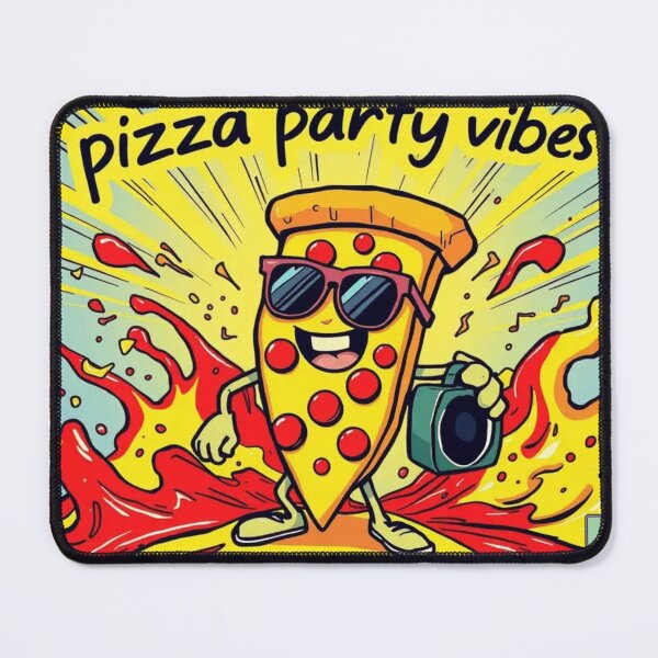 Item preview, Pizza Party Vibes - Funky Food  designed and sold by InkspiredCreation.
