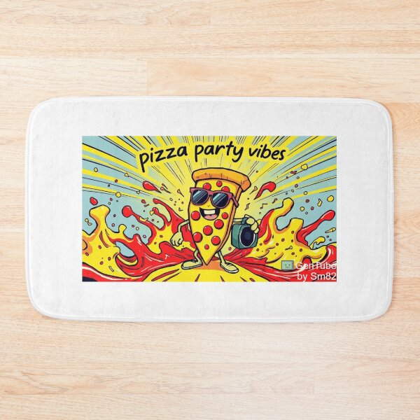 Item preview, Pizza Party Vibes - Funky Food  designed and sold by InkspiredCreation.