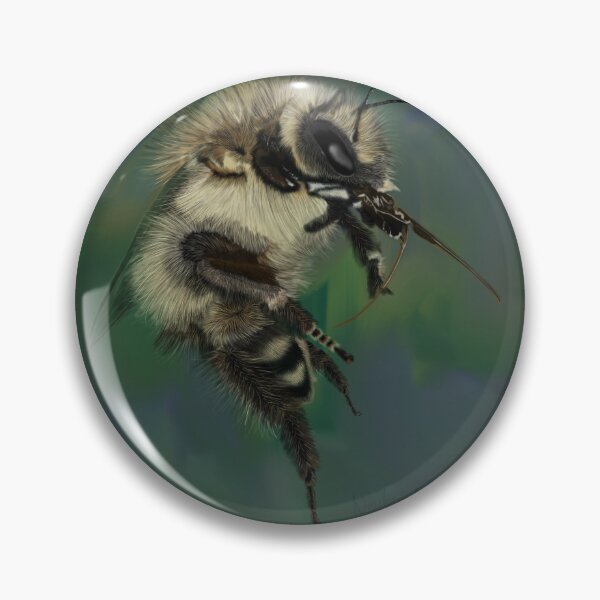 Item preview, Signed Art Print: Bee with blurred background designed and sold by Waubamik Perry.