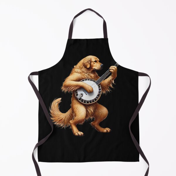 Item preview, Golden Retriever Playing Banjo Player Dog Lover designed and sold by Kimberley King Art King Art.