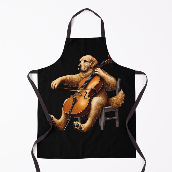Item preview, Golden Retriever Playing Cello Player Dog Lover designed and sold by Kimberley King Art King Art.