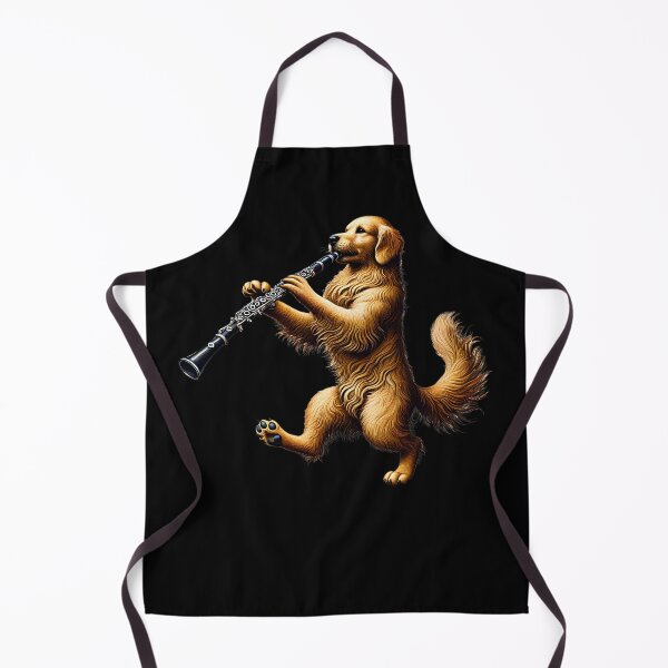 Item preview, Golden Retriever Playing Clarinet Player Dog Lover designed and sold by Kimberley King Art  King Art.