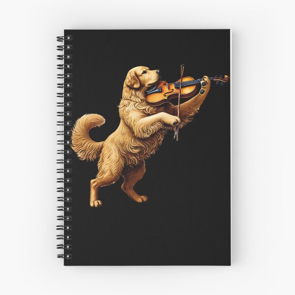Item preview, Golden Retriever Playing Fiddle Player Dog Lover designed and sold by Kimberley King Art  King Art.