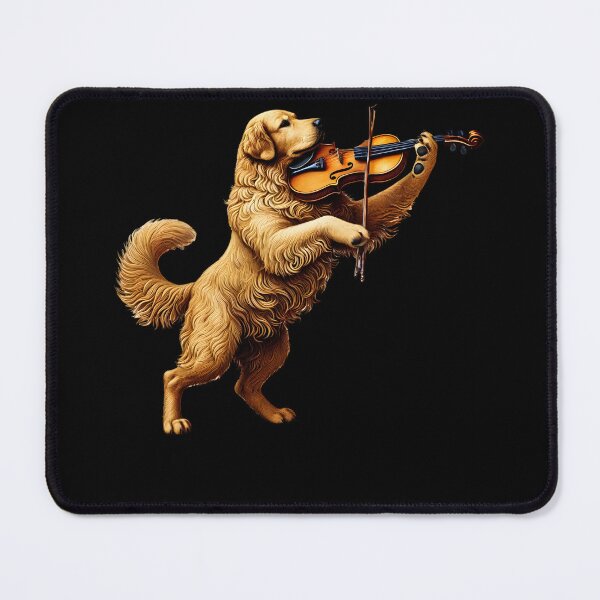 Item preview, Golden Retriever Playing Fiddle Player Dog Lover designed and sold by Kimberley King Art  King Art.