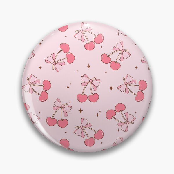 Item preview, Coquette Heart Cherry Pattern – Cute Seamless Design designed and sold by smeraldosecrets.