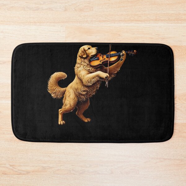 Item preview, Golden Retriever Playing Fiddle Player Dog Lover designed and sold by Kimberley King Art  King Art.
