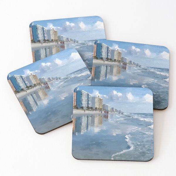 Item preview, Watercolor Reflections on the Beach at Myrtle Beach designed and sold by daila70.