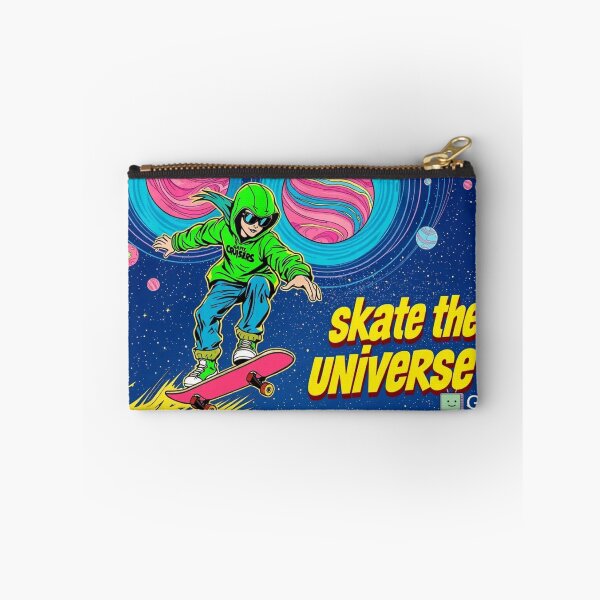 Item preview, Skate the Universe - Funky Cosmic Skateboard T-Shirt 2025 designed and sold by InkspiredCreation.