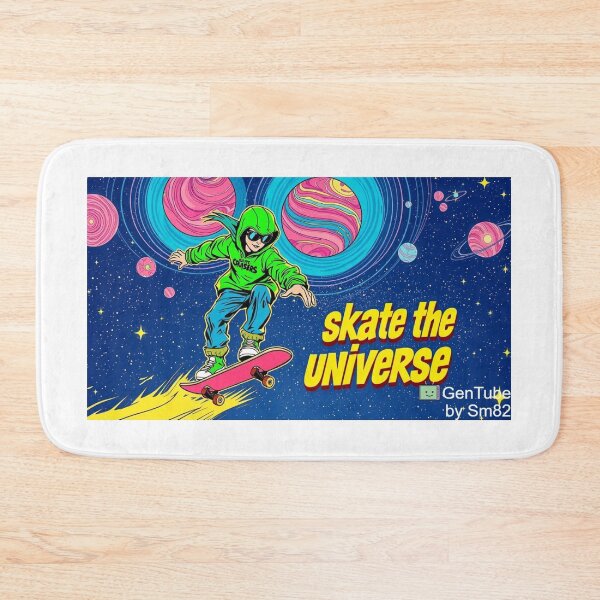 Item preview, Skate the Universe - Funky Cosmic Skateboard T-Shirt 2025 designed and sold by InkspiredCreation.