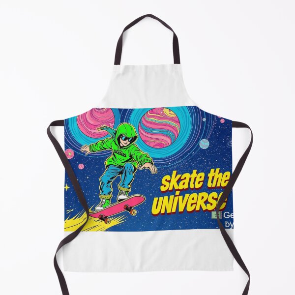 Item preview, Skate the Universe - Funky Cosmic Skateboard T-Shirt 2025 designed and sold by InkspiredCreation.