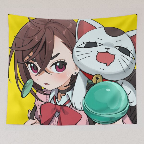 Item preview, Turbo Granny Dandadan Anime Girl Sidekick Cat designed and sold by Tokyonomad.