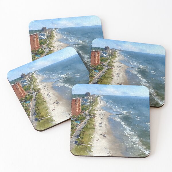 Item preview, Watercolor Skyline and Shoreline in Myrtle Beach designed and sold by daila70.