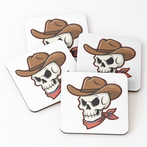 Item preview, Cartoonish Style Cowboy Skull Illustration designed and sold by Brainstorming99.
