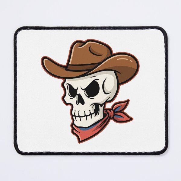 Item preview, Cartoonish Style Cowboy Skull Illustration designed and sold by Brainstorming99.
