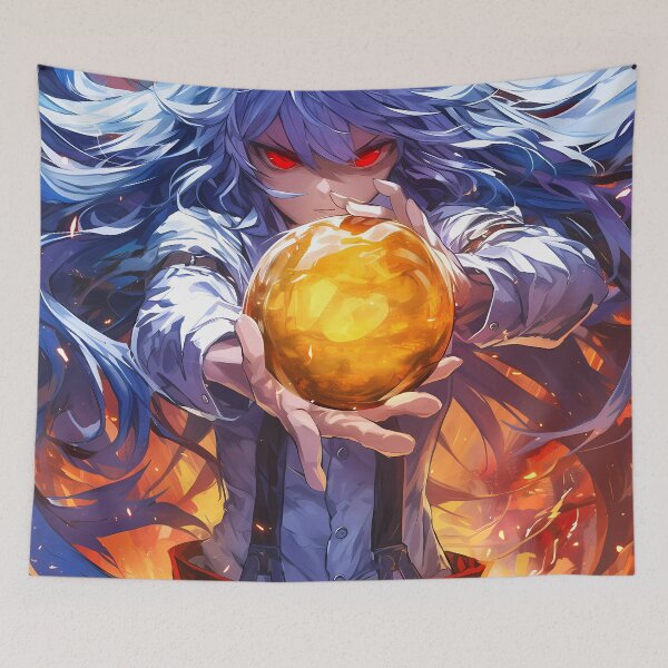 Item preview, Fujiwara no Mokou Touhou Anime Eternal Fire Phoenix Warrior designed and sold by Tokyonomad.