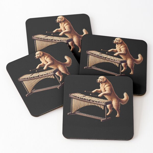 Item preview, Golden Retriever Playing Marimba Player Dog Lover designed and sold by Kimberley King Art  King Art.