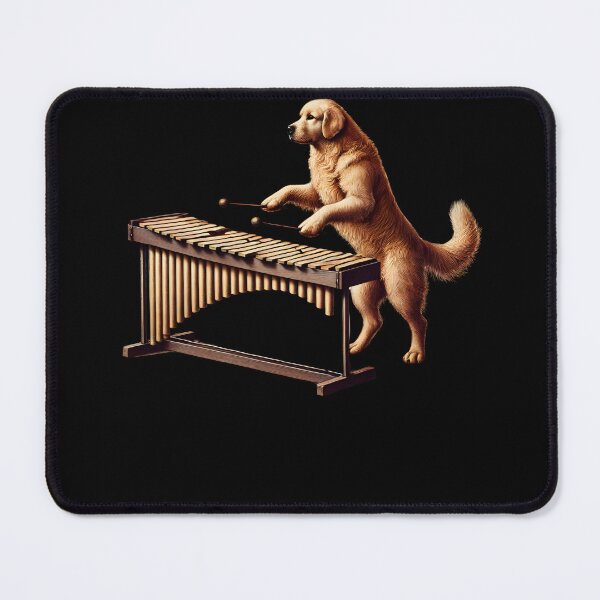 Item preview, Golden Retriever Playing Marimba Player Dog Lover designed and sold by Kimberley King Art King Art.