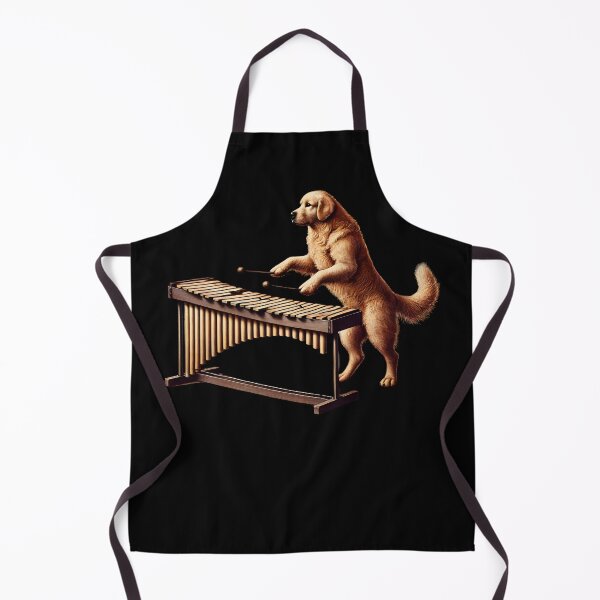 Item preview, Golden Retriever Playing Marimba Player Dog Lover designed and sold by Kimberley King Art King Art.