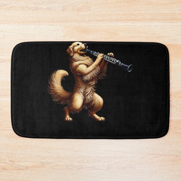 Item preview, Golden Retriever Playing Oboe Player Dog Lover designed and sold by Kimberley King Art  King Art.