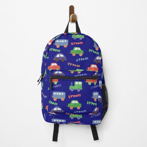 Item preview, Kids Cars Pattern – Cute Vehicles on Blue Background designed and sold by StelinaBik.