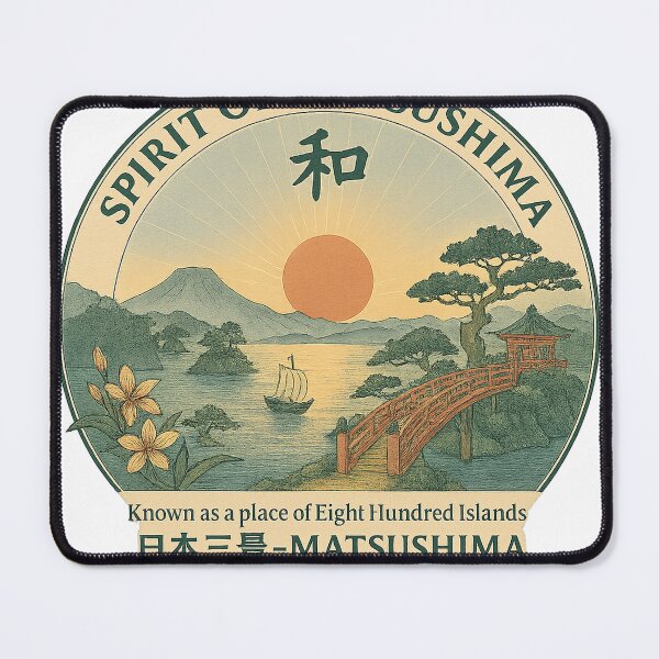 Item preview, Spirit of Matsushima – Sunrise of Harmony (松島の心 ― 和の光、朝日の輝き) designed and sold by WaOneWish2025.