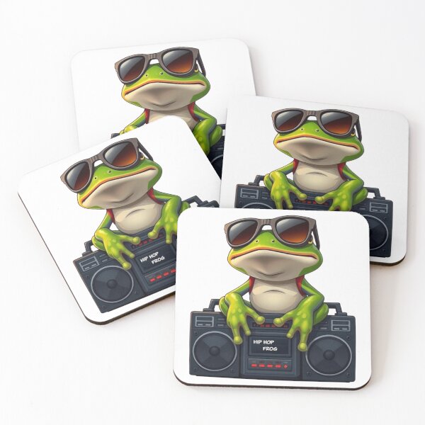 Item preview, Hip-Hop Frog Character Illustration designed and sold by Iuqiune.