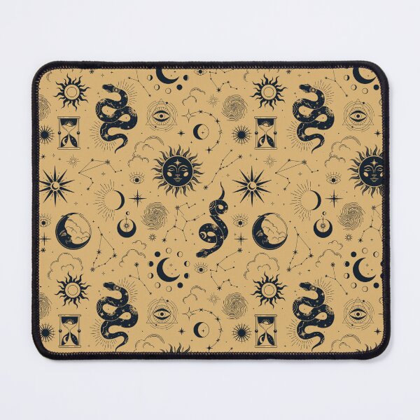 Item preview, Mystical Gold Astrology Pattern – Stars, Moons & Mystical Eyes designed and sold by smeraldosecrets.