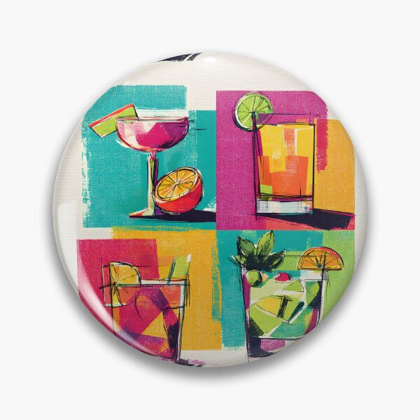 Item preview, Celebrate Cocktails in Motion - A Vibrant Abstract Fusion of Color Geometry and Refreshing Energy designed and sold by OlfactoART Studio.