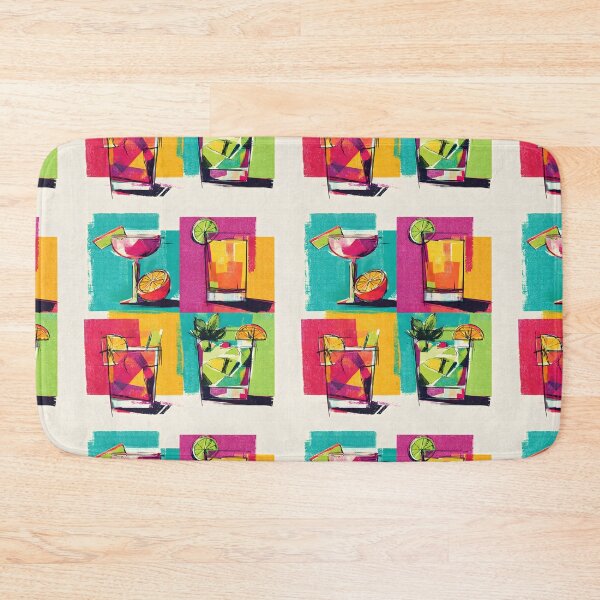 Item preview, Celebrate Cocktails in Motion - A Vibrant Abstract Fusion of Color Geometry and Refreshing Energy designed and sold by OlfactoART Studio.