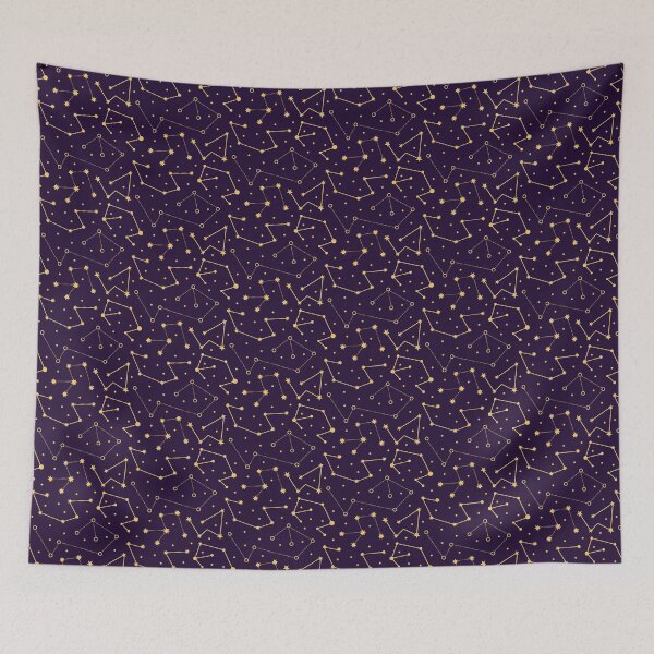 Item preview, Celestial Constellation Pattern – Mystical Purple Aesthetic designed and sold by smeraldosecrets.