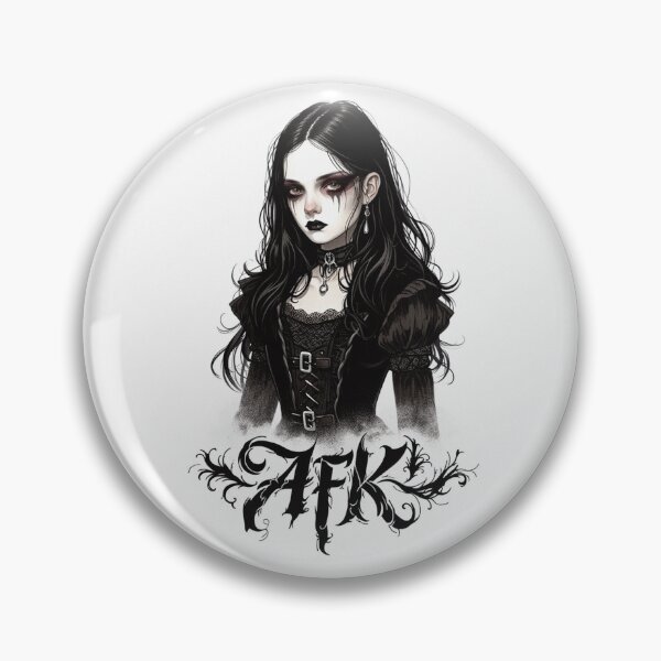 Item preview, AFK -  Emo Goth Girl design designed and sold by Vintage Designs +.